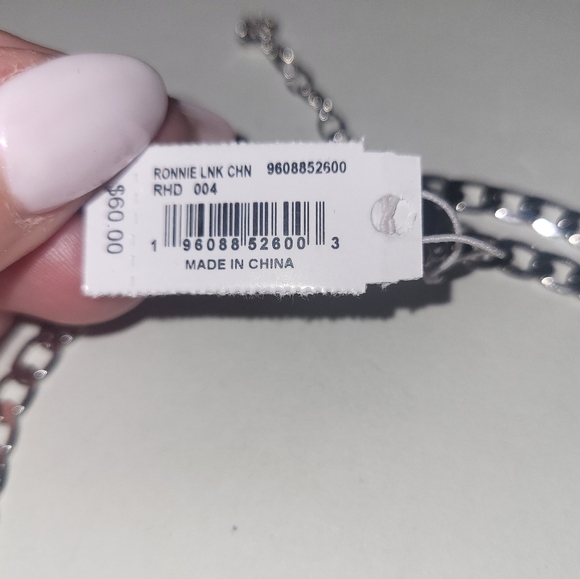 Kendra Scott Ronnie Link Chain Rhodium Plated Brass NWT. - Picture 9 of 9